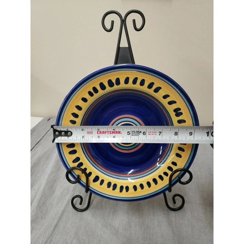 Pier 1 ITALIAN SWIRL Rimmed 9-1/2
